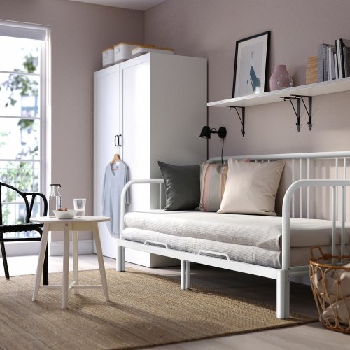 FYRESDAL Daybed frame - white Twin