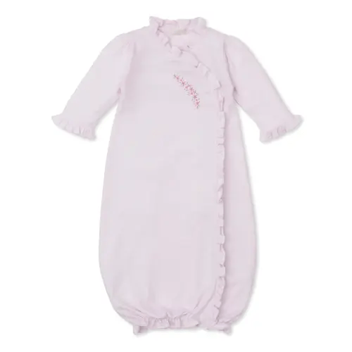 CLB Fall Medley 25 Pink Stripe Hand Emb. Sack Gown