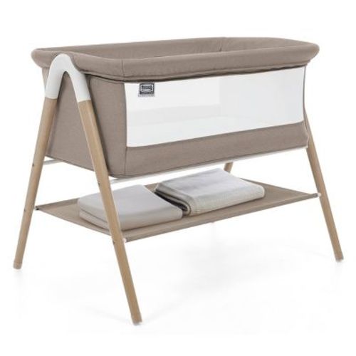 Simmons Kids' Koi Beechwood By the Bed Bassinet - Tan Melange