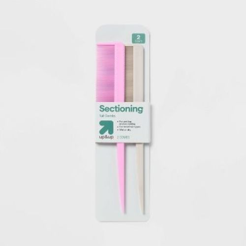 Tail Styling Combs - 2pc - Pink and Gray - up&up™: Hair Styling for All Hair Types