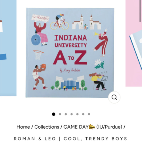 Indiana University A to Z Book by Mary Voelker - Hard Cover