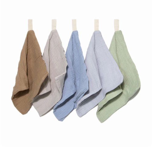 Organic Muslin Baby Wash Cloths, Soft & Gentle for Newborns - 5 Pack - Earth and Sky