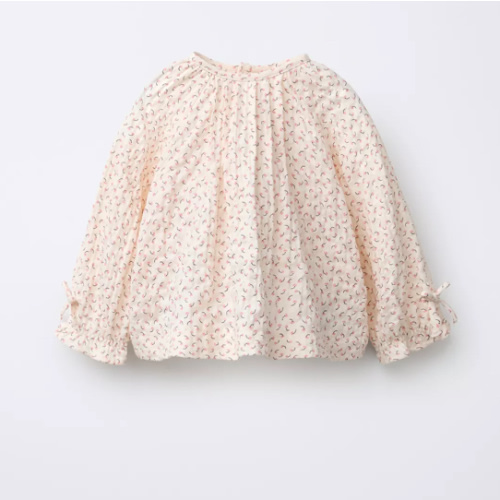 TEXTURED FLORAL SHIRT - Ecru | ZARA United States