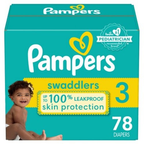 Pampers Swaddlers Active Baby Diapers Enormous Pack - Size 2 - 148ct
