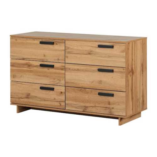 Cavalleri Nordik Oak 6-Drawer 51.25 in. W x 31.25 in. H Dresser
