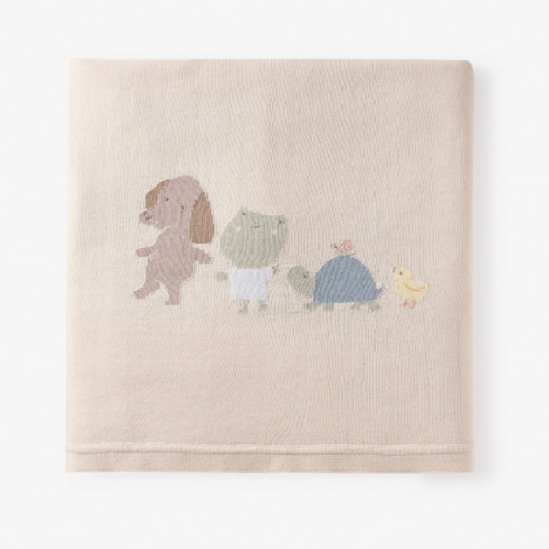 Pond Friends Cotton Knit Blanket – Elegant Baby