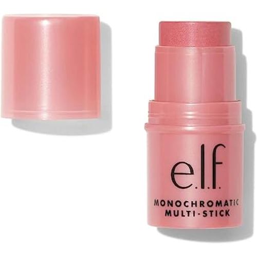 e.l.f. Monochromatic Multi Stick, Luxuriously Creamy & Blendable Color, For Eyes, Lips & Cheeks, Dazzling Peony, 0.17 Oz
