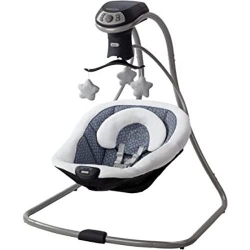 Graco Simple Sway LX Baby Swing with Multi-Direction Lounger, Hutton
