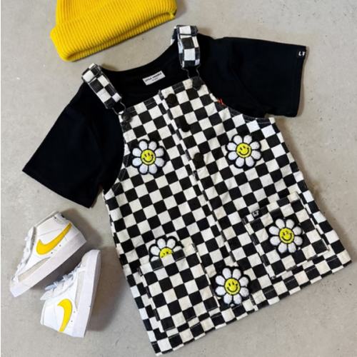 Little Trouble | Checker Bloomer Corduroy Dress