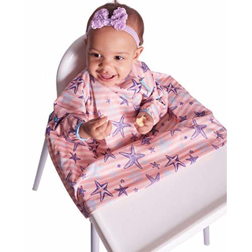 Weaning Bib, BIBaDO Baby Feeding Coverall Straps To Any Highchair, Ideal for BLW