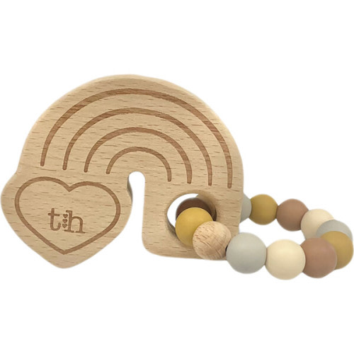 Rainbow Teether, Navajo - Three Hearts | Maisonette