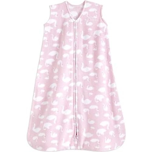 HALO Sleepsack Micro-Fleece Wearable Blanket, TOG 1.0, Swans, Small
