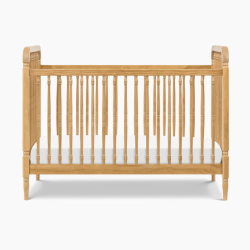 Liberty 3-in-1 Spindle Crib with Toddler Bed Conversion Kit - Honey