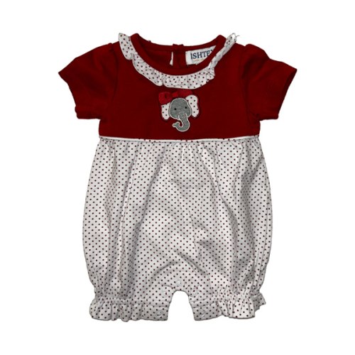 Elephant Girls Bubble Romper - 24M
