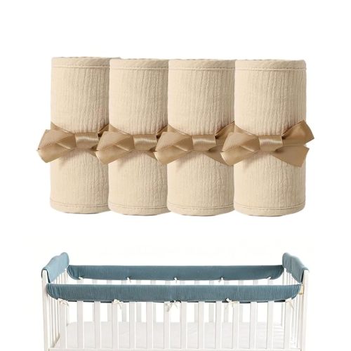 4PC Crib Rail Teething Guard (Khaki)