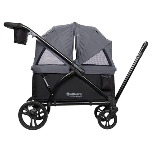 Baby Trend Navigator 2-in-1 Stroller Wagon, Dash Black