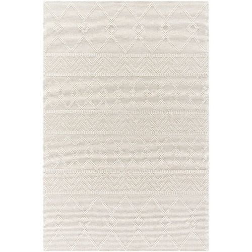 Kayson Moroccan Flatweave Area Rug in Cream