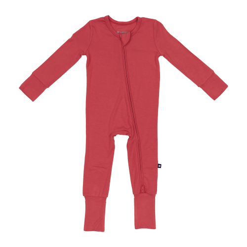 Larkspur Baby | Romper Pajamas | Convertible Footed Romper in Berry Kiss