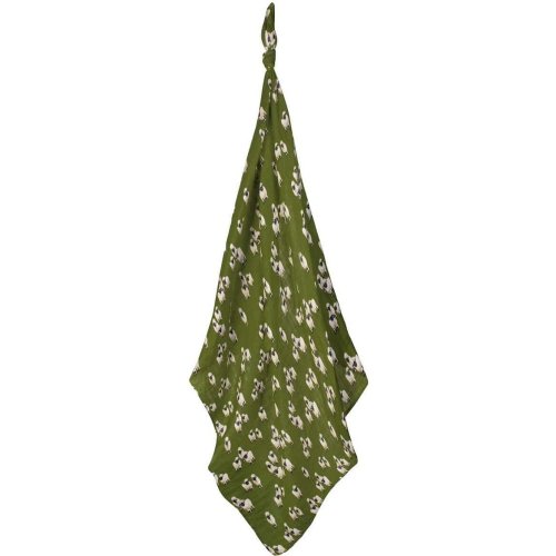 Valais Sheep Bamboo Muslin Swaddle Blanket - Milkbarn Kids Swaddles | Maisonette