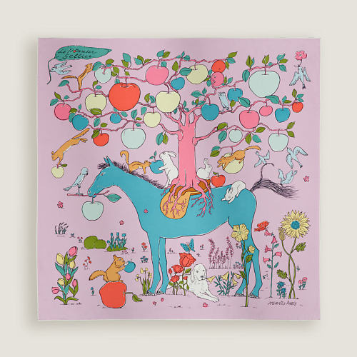 Le Pommier Sellier scarf 90 | Hermès USA