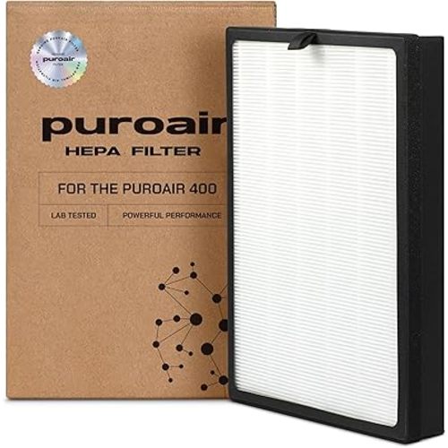PuroAir 400 Replacement Filter - HEPA Filters up to 99.9% of Smoke, Pollen, Dust and Common Household Pollutants - HEPA Air Filter Replacement for PuroAir 400 Air Purifier