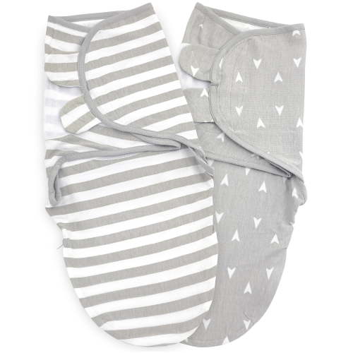 Bublo Baby Swaddles for Newborns – Zipper Swaddles 0-3 Months, 2-Pack – Infant Sleep Sack with Zipper – Adjustable & Breathable Swaddle Blanket Wrap for Newborn Girls