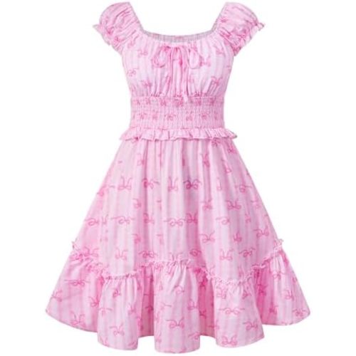 Girl Dresses Size 7-16 Girls Floral Summer Tiered Dress for Formal Graduation Vacation