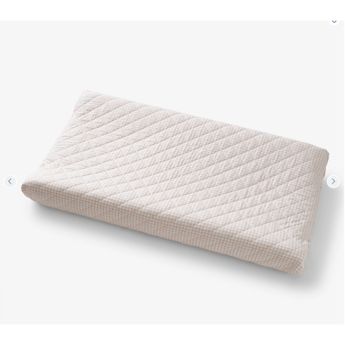 Ditsy Gingham Quilted Changing Pad Cover | The Company Store