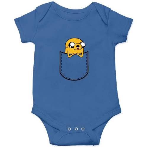 Adventure Time Pocket Jake Kitchen Aprons Onesies Kids's Short Sleeve Onesie 12M Royal sold by Hrvoje Grubisic | SKU 96521759 | Printerval
