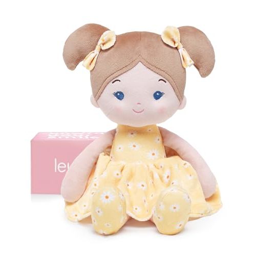 LeyaDoll Soft Baby Doll Toys (12''), My First Baby Rag Doll for 1 Year-Old Girl Birthday Gift, Christmas Plush Toys Gift for Toddler Kids Infants -Daisy Girl