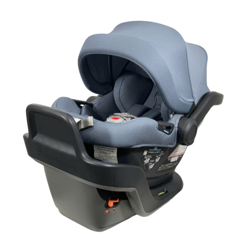 UPPAbaby MESA MAX Infant Car Seat and Base, 2023, PureTech Gregory (Blue Melange)