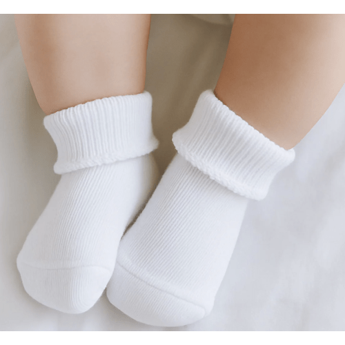 Magnolia Baby Unisex Essentials White Socks - White Trim