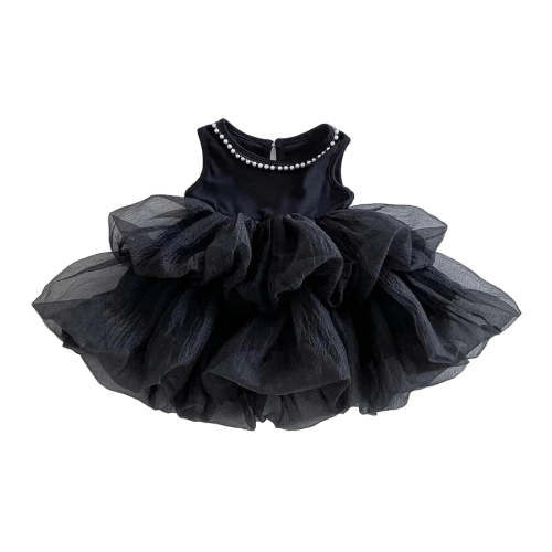 Black Sleeveless Tulle Tutu Dress for Toddler Girls (12M-5T) – Kidsely