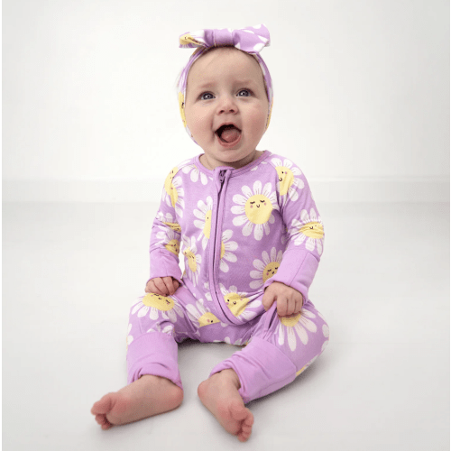 Bamboo Viscose Zip Romper Pajamas | Little Sleepies