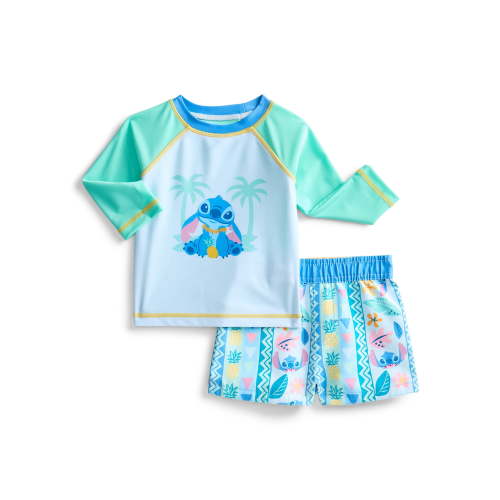 Character Baby Boy Rash Guard and Swim Trunk Set, 2-Piece, Sizes 0-12M