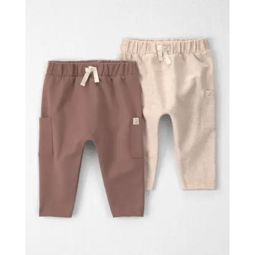Baby 2-Pack Organic Cotton French Terry Joggers - Little Planet | Carter's