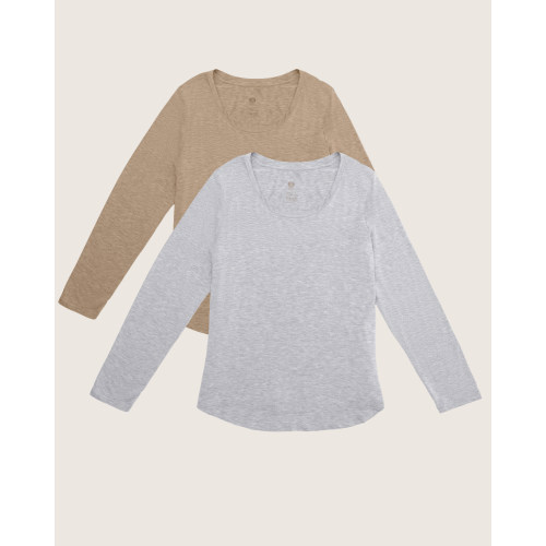 Two-Pack Bamboo Nursing Long Sleeve T-shirts | Kindred Bravely
