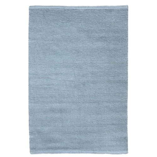 Solid Light Blue Flatweave Eco Cotton Rug - Hook & Loom