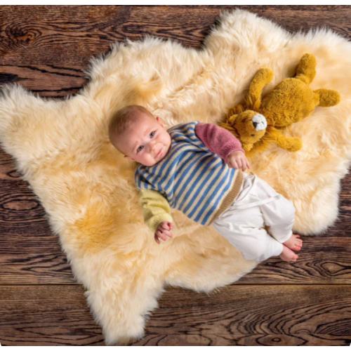Babycare Long Wool Soft Natural Sheepskin – Kiwi Sheepskins