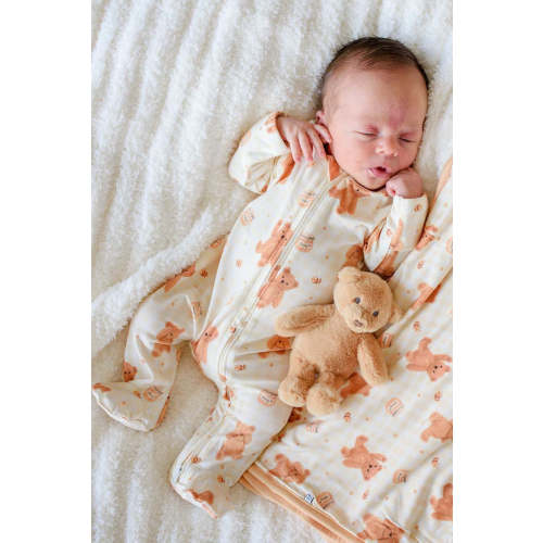 Honey Bears Zipper Footie Bundle