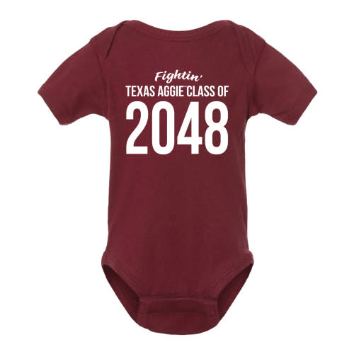 Infant Class of 2048 Onesie - Maroon - The Warehouse at C.C. Creations