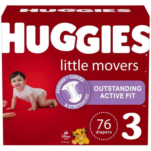 Huggies Little Movers Baby Disposable Diapers - (Select Size and Count)