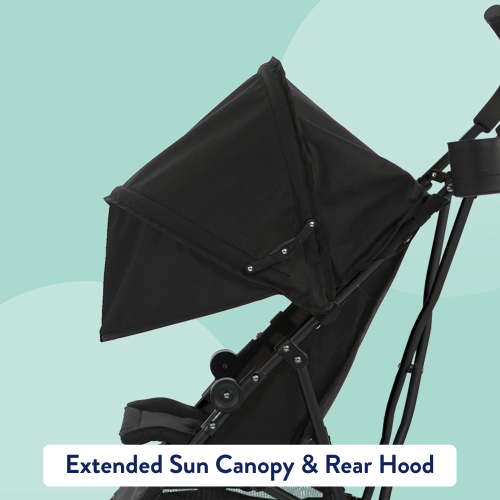 Kolcraft Cloud Umbrella Unisex 9.5 lb. Stroller, Black for Child/Toddler