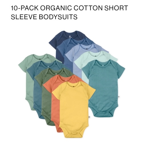 10-Pack Organic Cotton Bodysuits | Honest Baby Clothing
