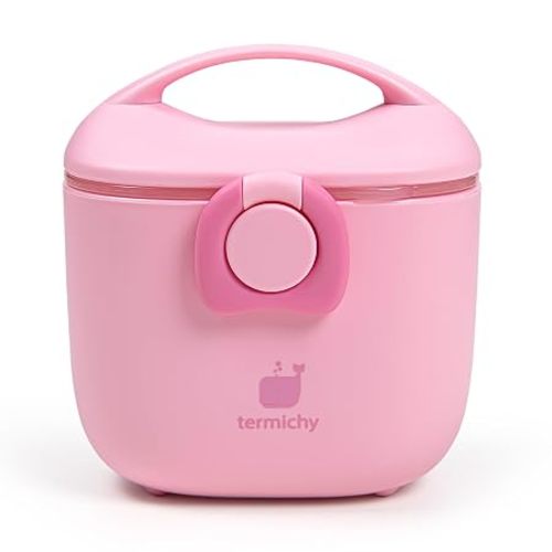 Termichy Baby Formula Dispenser, Portable Milk Powder Dispenser Container with Carry Handle and Scoop for Travel Outdoor Activities with Baby Infant, 8.8OZ, 0.55LB, 250g, 500ml (Light Blue)