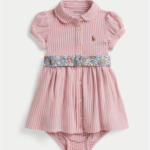 (9M) Belted Oxford Mesh Polo Dress & Bloomer