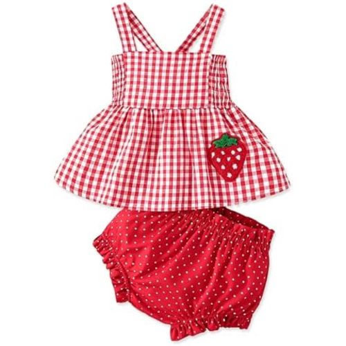 Newborn Baby Girl Clothes Summer Outfits Infant Ruffle Sleeveless Cute Bow Tank Tops 3 6 12 18 Months