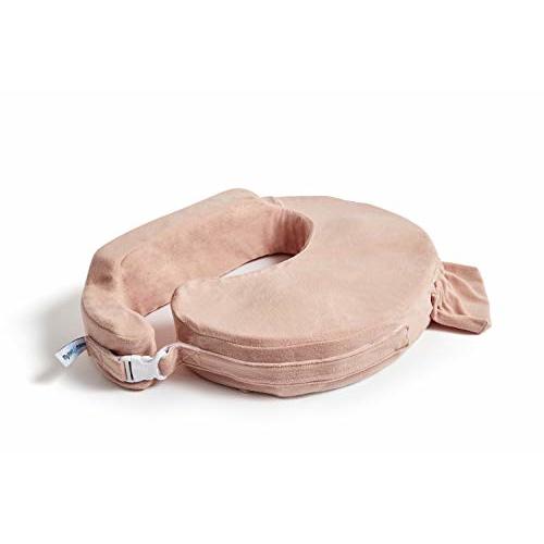 My Brest Friend Super Deluxe Nursing Pillow - Dusty Rose | Ergonomic Breastfeeding Pillow for Ultimate Adjustable Support For Mom & Baby - Upgraded Backrest with Handy Side Pocket
