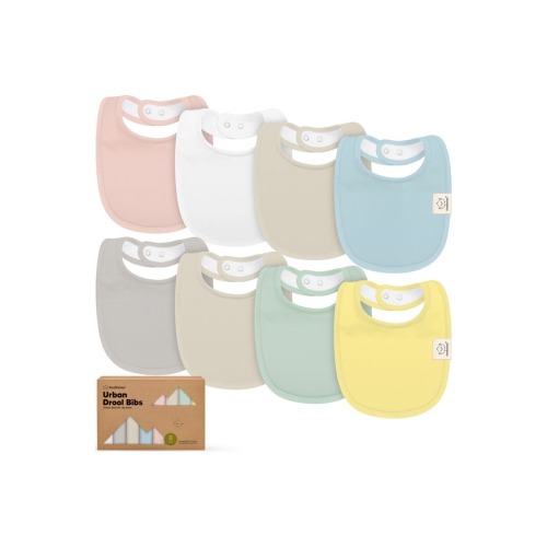8-Pack Baby Drool Bibs