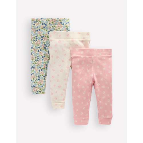 3-6 Month / Pointelle 3-pack Leggings-Multi Ditsy Floral